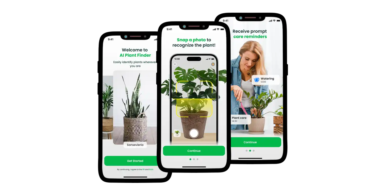 Screen from the Plant Finder app.